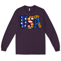 Plum usa western font Long Sleeve Tee - Jasminsmagicworld