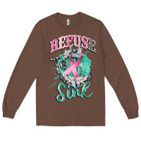 Chestnut refuse to sink cancer Long Sleeve Tee - CowGirlArtShop