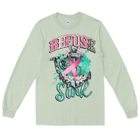 Matcha refuse to sink cancer Long Sleeve Tee - CowGirlArtShop