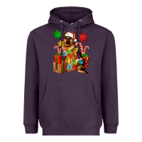 Plum christmas german shepherd Heavyweight Hoodie - Artiststas