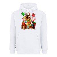 White christmas german shepherd Heavyweight Hoodie - Artiststas