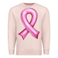 Pale Pink Balloon cancer ribbon Premium Sweatshirt - Artiststas
