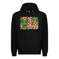 Black halloween ghost background Premium Hoodie - BundleAndBundleShop