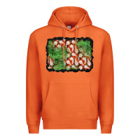 Carrot halloween ghost background Premium Hoodie - BundleAndBundleShop