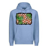 Colony Blue halloween ghost background Premium Hoodie - BundleAndBundleShop