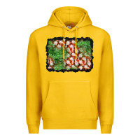 Lemon halloween ghost background Premium Hoodie - BundleAndBundleShop