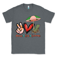 Charcoal Heather Peace love summer Classic Tee - NancyCooperArtShop