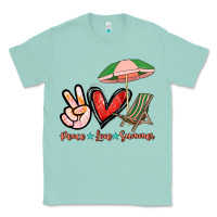Seafoam Peace love summer Classic Tee - NancyCooperArtShop