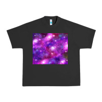 Colorful Abstract Galaxy Black And Purple Urban Heavy Tee | Teevron