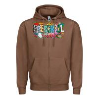 Chestnut Precschool Teacher Zipper Hoodie - CowhideDigitalArt