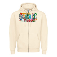 Sandshell Precschool Teacher Zipper Hoodie - CowhideDigitalArt