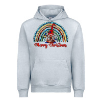 Heather Grey merry christmas gnomes   rainbow Urban Hoodie - BarkalooDesign