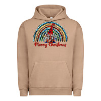 Pigment Burro merry christmas gnomes   rainbow Urban Hoodie - BarkalooDesign