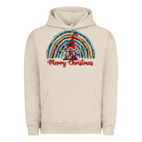 Pigment French Oak merry christmas gnomes   rainbow Urban Hoodie - BarkalooDesign