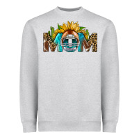 Heather Grey football mom Heavyweight Sweatshirt - BundleAndBundleShop