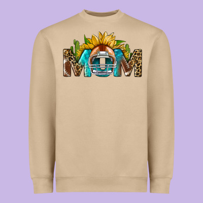 Football Mom Heavyweight Sweatshirt Designed By Bundleandbundleshop
