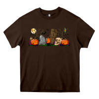 Chocolate Brown headstone and coffin lebbey glass Heavy Core Tee - BundleAndBundleShop