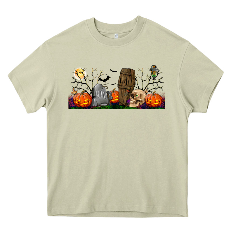 Headstone And Coffin Lebbey Glass Heavy Core Tee by BundleAndBundleShop | Teevron