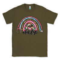 Army Green western nurse rainbow Classic Tee - RanaPortraitStore