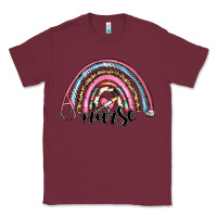 Burgundy western nurse rainbow Classic Tee - RanaPortraitStore