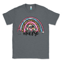 Charcoal Heather western nurse rainbow Classic Tee - RanaPortraitStore