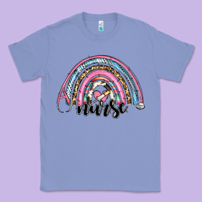 Western Nurse Rainbow Classic Tee Designed By Ranaportraitstore