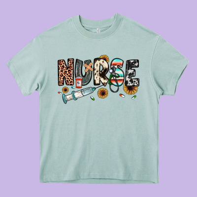 Nurse Heavy Core Tee Designed By Jahusdesignshop
