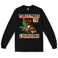 Black christmas in louisiana Long Sleeve Tee - CowGirlArtShop
