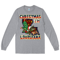 Christmas In Louisiana Long Sleeve Tee | Teevron