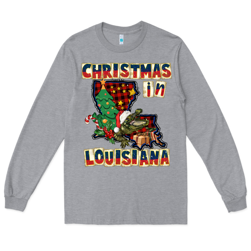Christmas In Louisiana Long Sleeve Tee by CowGirlArtShop | Teevron