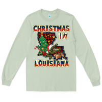 Matcha christmas in louisiana Long Sleeve Tee - CowGirlArtShop