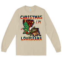 Mushroom christmas in louisiana Long Sleeve Tee - CowGirlArtShop