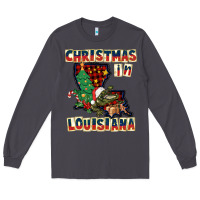 Smoke christmas in louisiana Long Sleeve Tee - CowGirlArtShop