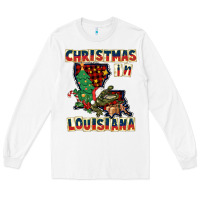 White christmas in louisiana Long Sleeve Tee - CowGirlArtShop