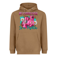 Toasted Coconut Breast Cancer my Goddaughter is a fighter Heavyweight Hoodie - Artiststas