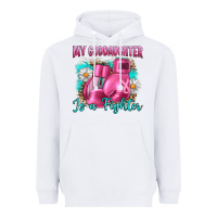 White Breast Cancer my Goddaughter is a fighter Heavyweight Hoodie - Artiststas