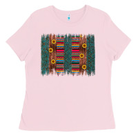 Sunflower Serape Brush Stroke Ladies Tee | Teevron