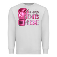Dove Grey Breast cancer no one fights alone boxing Premium Sweatshirt - Artiststas