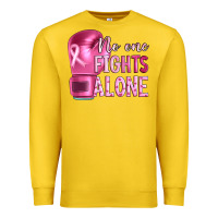 Lemon Breast cancer no one fights alone boxing Premium Sweatshirt - Artiststas