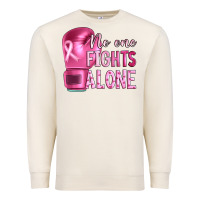 Sandshell Breast cancer no one fights alone boxing Premium Sweatshirt - Artiststas