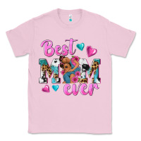 Bubblegum Pink Best Mom Ever Afro Woman Classic Tee - texasbilliewilder