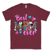 Burgundy Best Mom Ever Afro Woman Classic Tee - texasbilliewilder