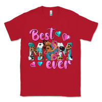 Red Best Mom Ever Afro Woman Classic Tee - texasbilliewilder