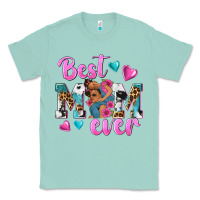 Seafoam Best Mom Ever Afro Woman Classic Tee - texasbilliewilder