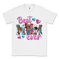 White Best Mom Ever Afro Woman Classic Tee - texasbilliewilder