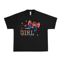 Black cute american girl Urban Heavy Tee - JahusDesignShop