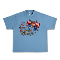 Pebble Blue cute american girl Urban Heavy Tee - JahusDesignShop
