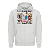 Dove Grey Histtory Teacher Zipper Hoodie - CowhideDigitalArt