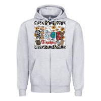 Heather Grey Histtory Teacher Zipper Hoodie - CowhideDigitalArt