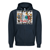 Navy Histtory Teacher Zipper Hoodie - CowhideDigitalArt